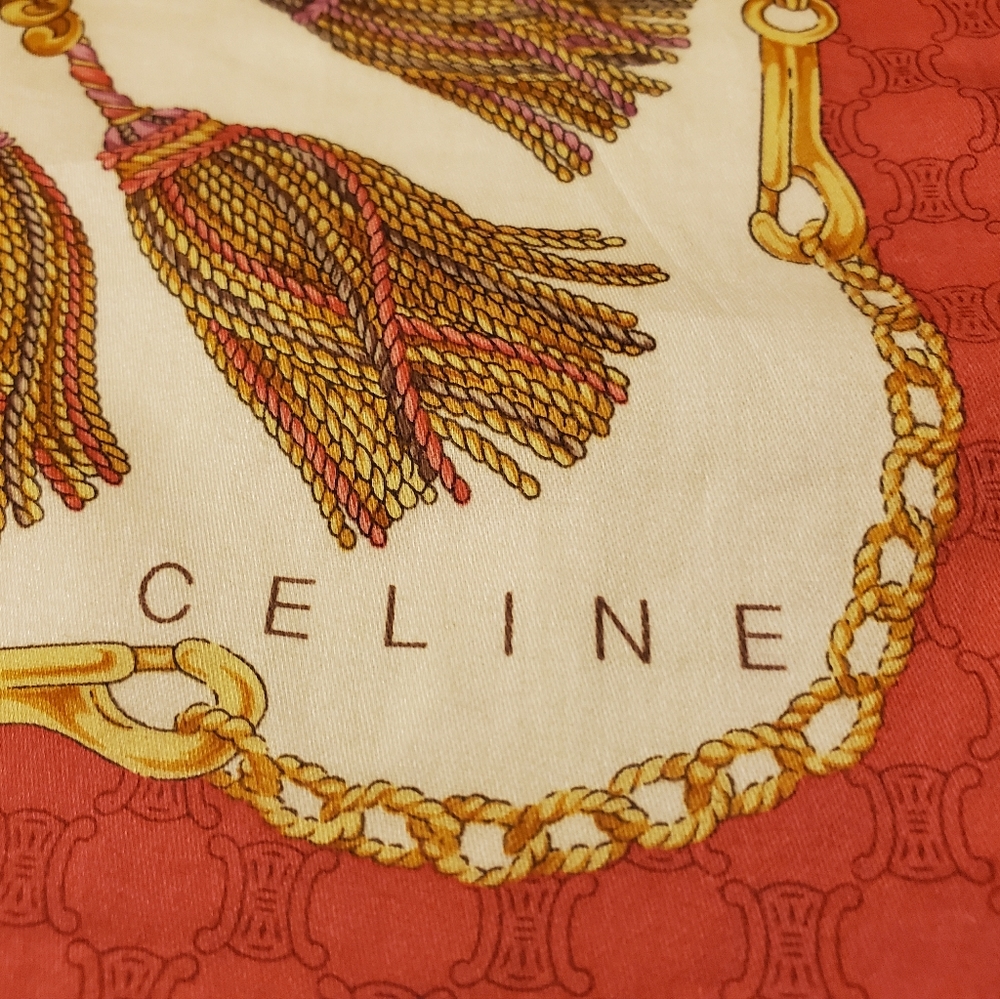 Celine soft cotton handkerchief 19"x 19" - Picture 3 of 9